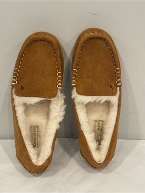 Koolaburra Chestnut Suede Shearling Lined Slip-On